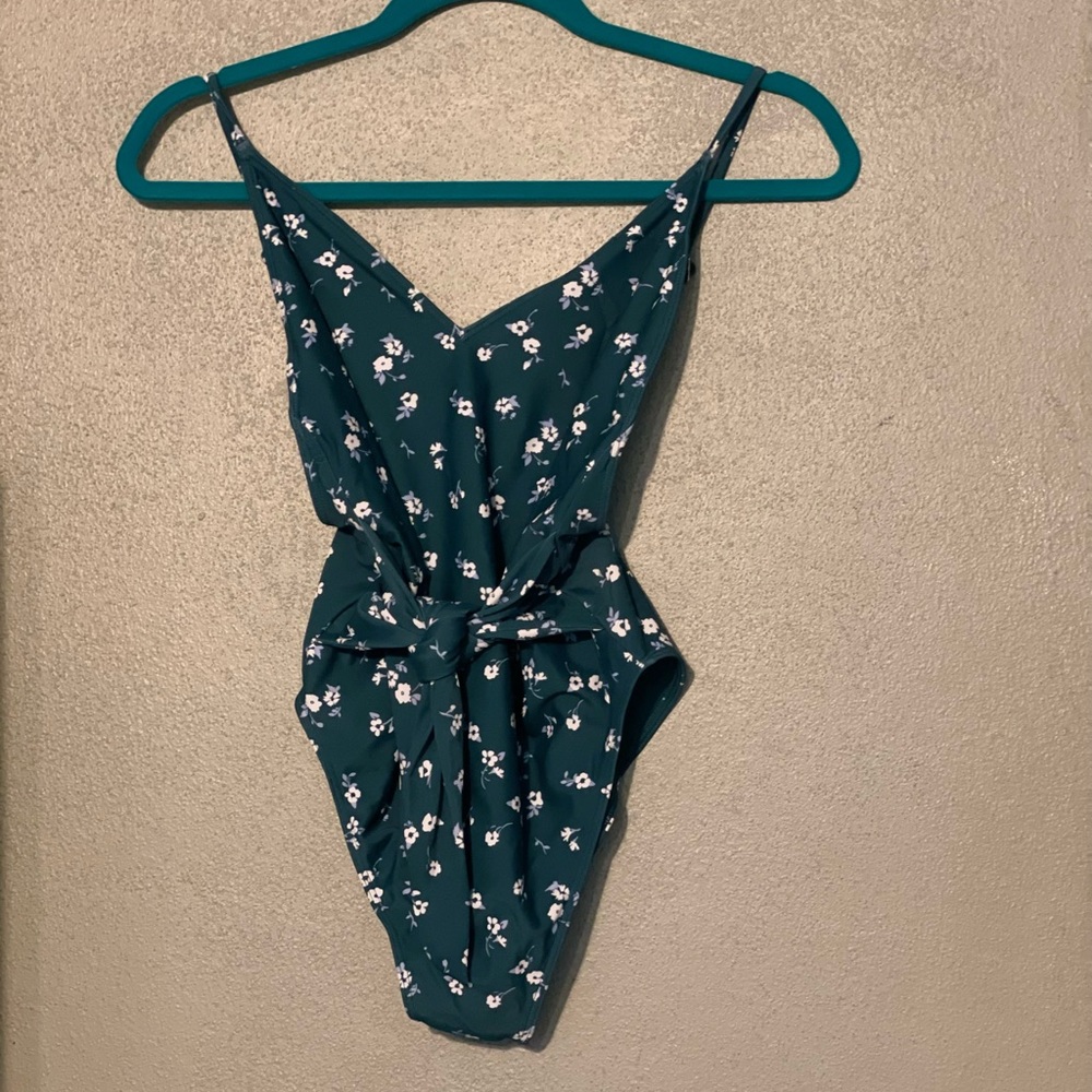 Tie waist bathing suit